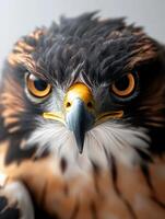 an eagle with a yellow beak and white feathers5 photo
