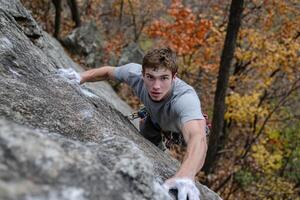a man Extremes rock climbing5 photo