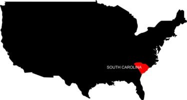 SOUTH CAROLINA map location png