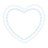 Heart frame shape pattern design with color line. png