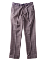 Gray dress pants with a smooth texture, sharp creases, and a tailored fit, ideal for formal settings and professional attire png