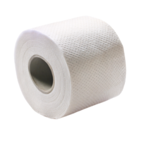 Close-up of a white toilet paper roll, textured with small dots. Its clean, structured look provides a sense of softness and convenience png