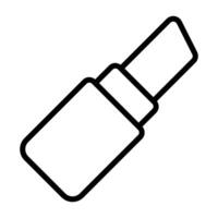 Simple Lipstick outline icon. The icon can be used for websites, print templates, presentation templates, illustrations, etc vector