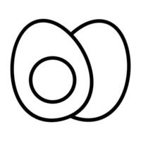Simple Egg outline icon. The icon can be used for websites, print templates, presentation templates, illustrations, etc vector