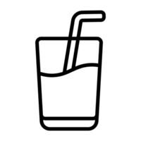 Simple Orange Juice outline icon. The icon can be used for websites, print templates, presentation templates, illustrations, etc vector