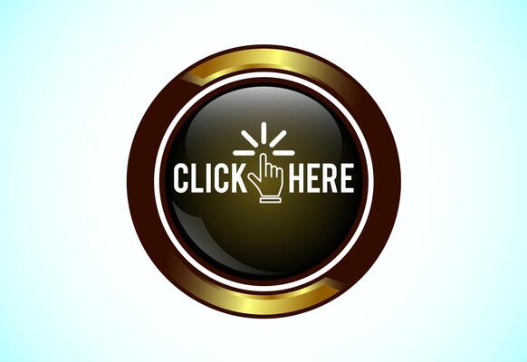Click here button design, Clicking icon suitable for mobile app,