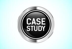 Case study button design, research analysis, Suitable for mobile app, and website vector