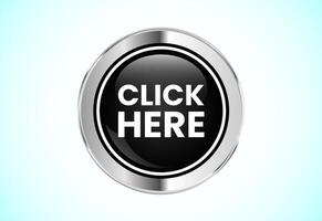 Click here button illustration, Clicking icon suitable for mobile app, and website vector