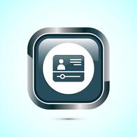 lectures icon design illustration, conference icon, Online seminar sign, Gray color square button design vector