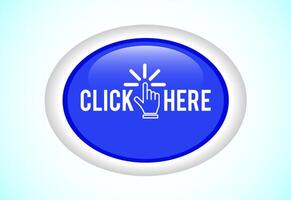 Click here button design, Clicking icon suitable for mobile app, and website vector