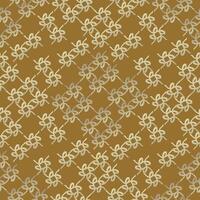 Gold lines pattern of abstract floral motif in a seamless lace formation. vector