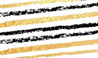Pattern with stripes with gold effect. Horizontal Forms printed in ink. Hand drawn. Raster copy. Eps 10 vector
