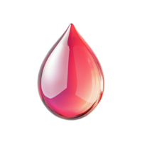 a drop of blood on a transparent background png