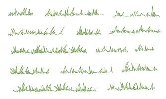 grass continuous one line vector