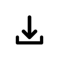 Download and Upload Button Icon Design on White Background. vector