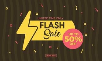 Flash Sale banner design. vector