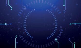 Wide Abstract modern futuristic, technology background. Hi tech digital communication. vector