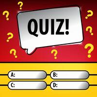 Intellectual game question background. Quiz Show Question vector