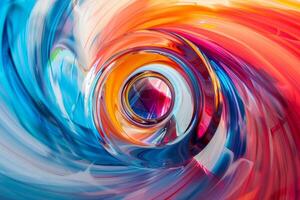 Abstract swirl background with colorful swirls photo