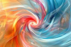 Abstract swirl background with colorful swirls photo