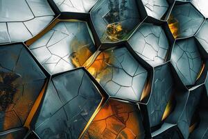 A wall with many different shapes and colors photo