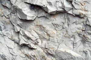A close up of a rock wall with some rocks photo