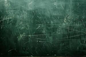 A chalkboard with writing on it photo