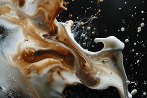 A close up of a liquid being splashed photo