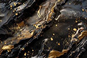The shimmering interaction between dark and golden surfaces evokes a luxurious feel, showcasing stunning colors and intricate patterns that catch the eye photo