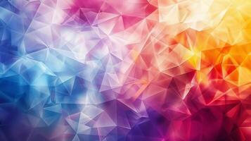 Abstract colorful background with triangles photo
