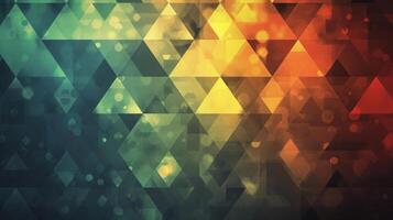 A colorful abstract background with triangles and squares photo