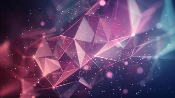 A colorful abstract image with a lot of lines and dots photo