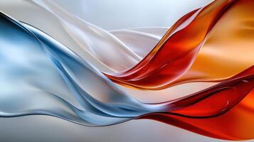 A close up of a red, white and blue flag photo
