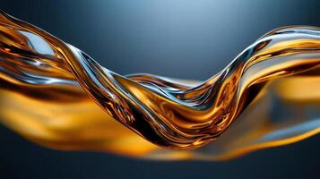 A close up of a liquid flowing in the air photo
