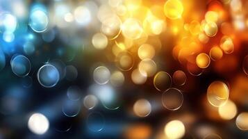 Abstract bokeh lights background photo
