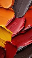 A close up of a bunch of different colors of paint photo