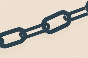A graphic depiction showcases a series of interconnected links, representing the concepts of unity and collaboration effectively against a simple, neutral backdrop photo
