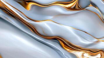 A gold and white painting of a wave with a gold and white background photo
