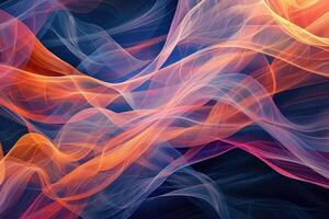 A colorful abstract background with waves photo