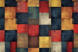 A colorful pattern of squares with different colors photo