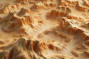 A 3d model of a mountain range photo