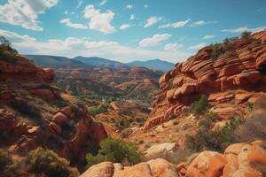 The red rocks of the red rock canyon in sedona, arizona photo
