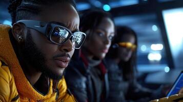 A man wearing glasses photo