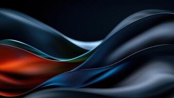A series of colors are displayed in a wave pattern photo