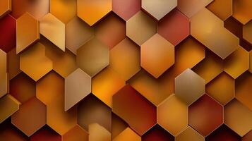 A close up of a wooden wall with a pattern of hexagons photo
