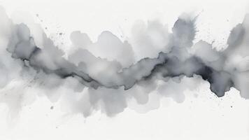 Ethereal gray watercolor abstract in soft tones creates a calm and tranquil atmosphere for artistic expression photo
