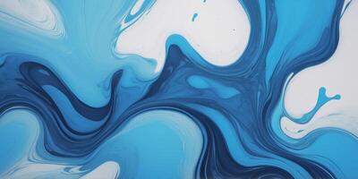 Abstract swirling blue patterns with white highlights creating a dynamic visual effect photo