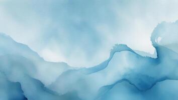 Soft blue abstract waves create a calming and serene atmosphere in artistic design photo