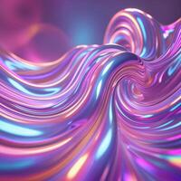 Colorful swirling abstract design created with vibrant hues and smooth textures in a dynamic flow photo