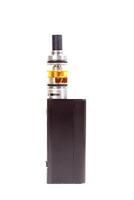 The most modern electronic cigarette over white background. Vape. Vapor. photo